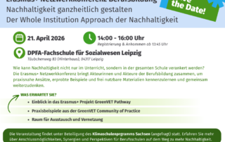 Erasmus+ Netzwerkkonferenz Berufsbildung Nachhaltigkeit ganzheitlich gestalten Whole Institution Approach der Nachhaltigkeit
