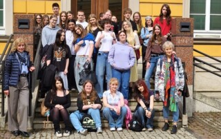 Oberschule Neumark bei der Partnerschule in Breslau